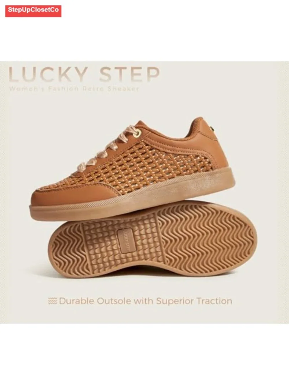 Women's Fashion Tennis Sneakers Retro Casual Walking Shoes with Dual Laces
